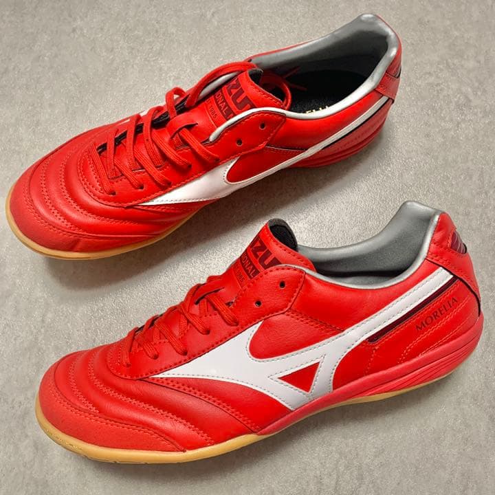 モレリアin 26.5 赤　レッド　ミズノ　フットサルシューズ　モレリアtf