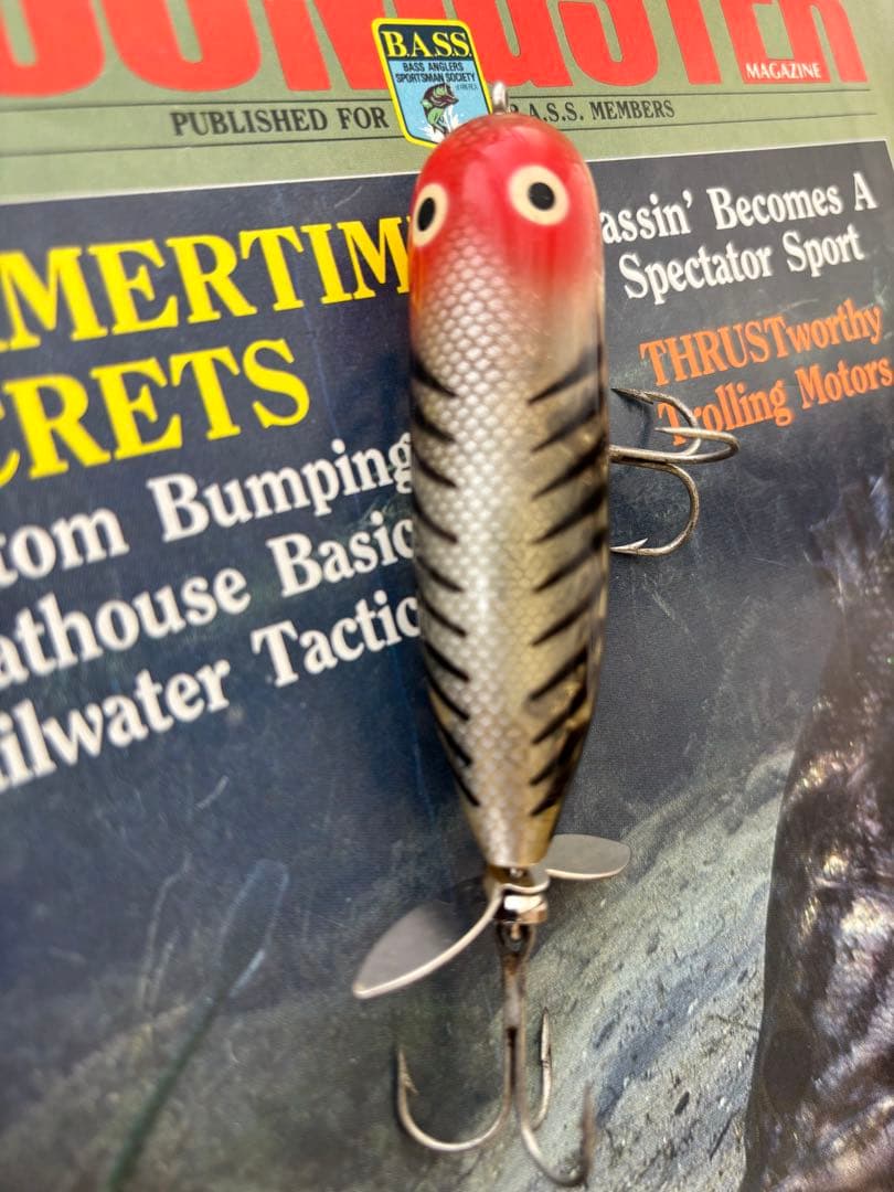 ヘドン　ヴィンテージ　 マグナムトーピード　吹き目　横割れ　直ペラ