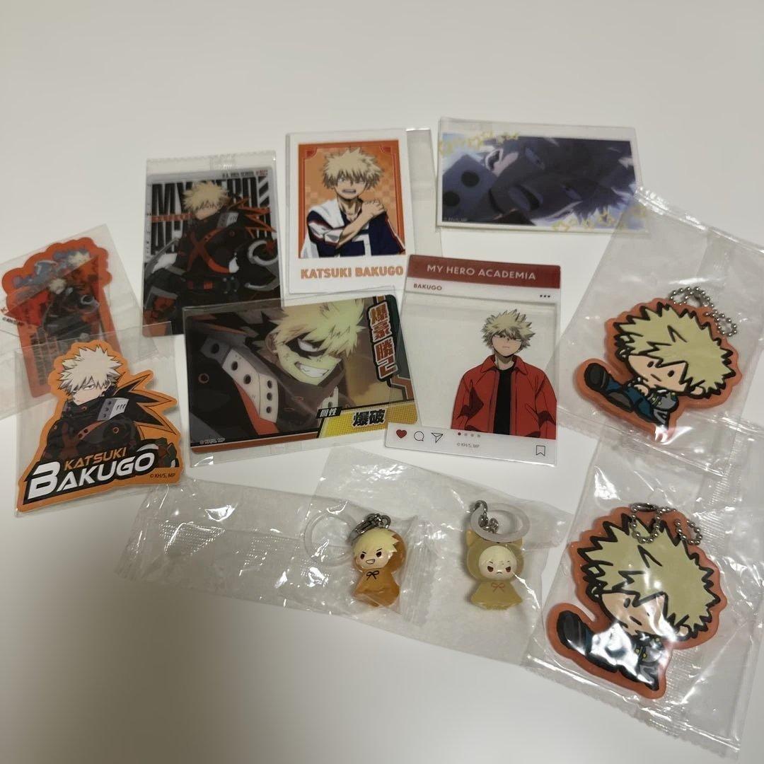 ヒロアカ　爆豪勝己　カード　ステッカー　めじるし　チャーム　アクセサリー　ガチャ