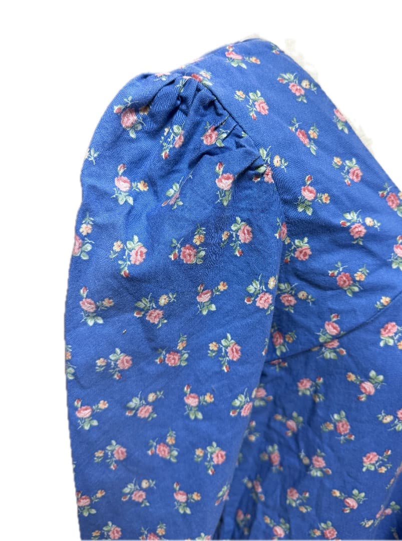 1980s ビンテージ ムームー ドレス 長袖