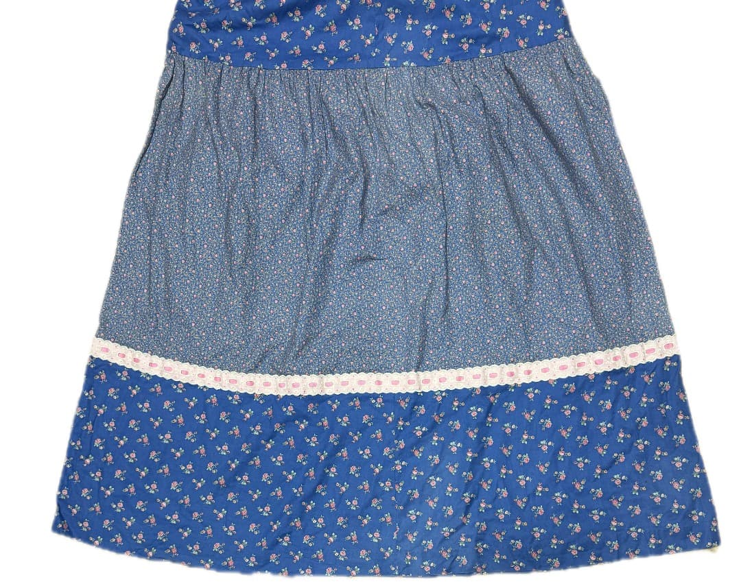 1980s ビンテージ ムームー ドレス 長袖