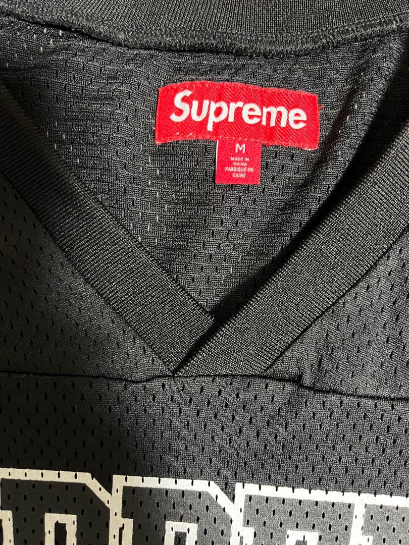 Supreme Spiderweb Football Jersey 黒　M