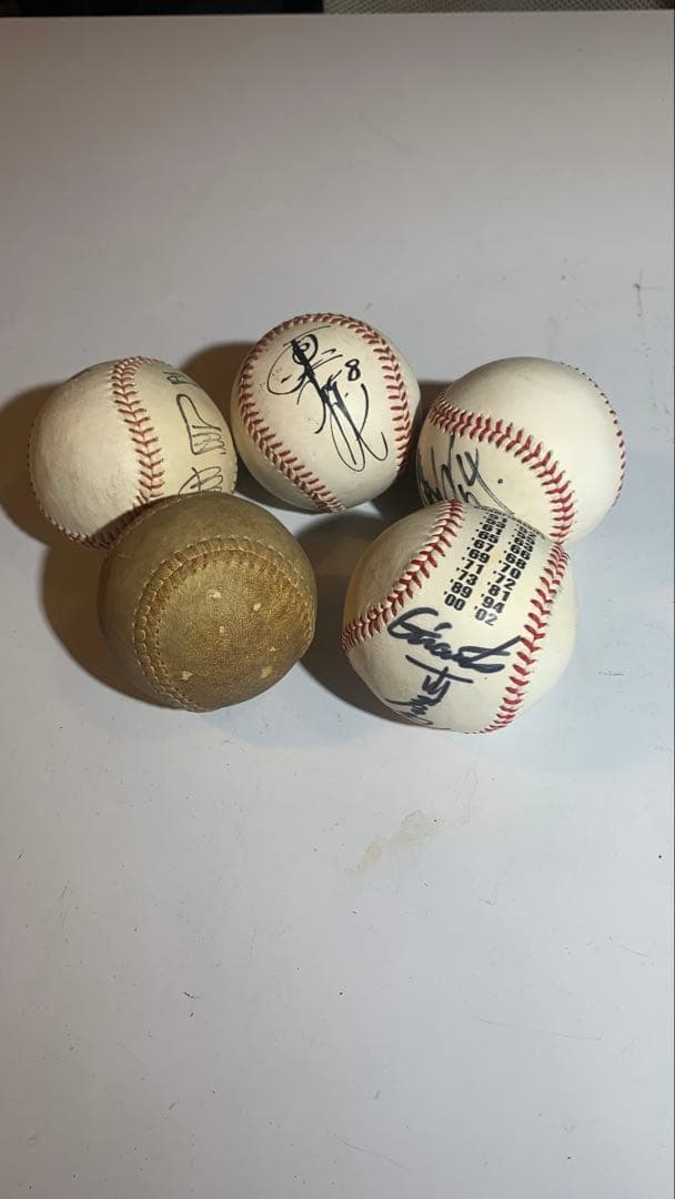 読売ジャイアンツ 直筆サインボール 5個セット