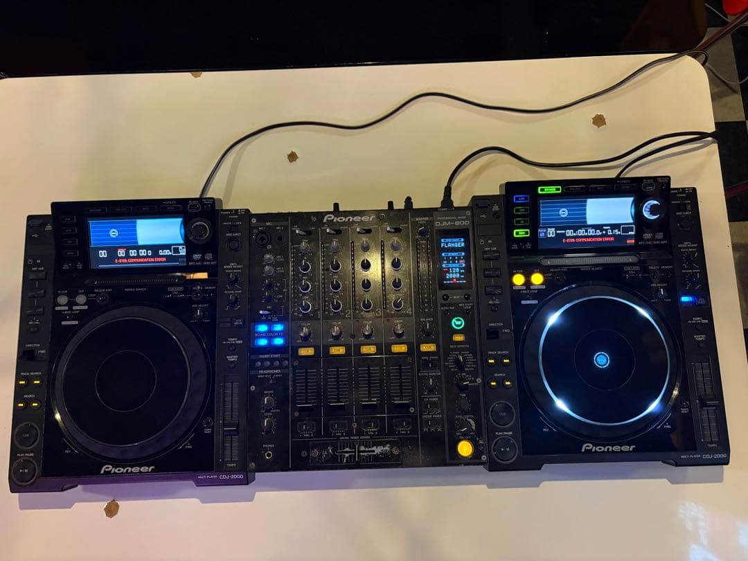 Pioneer DJ CDJ2000×2台　DJM-800×1台　セット