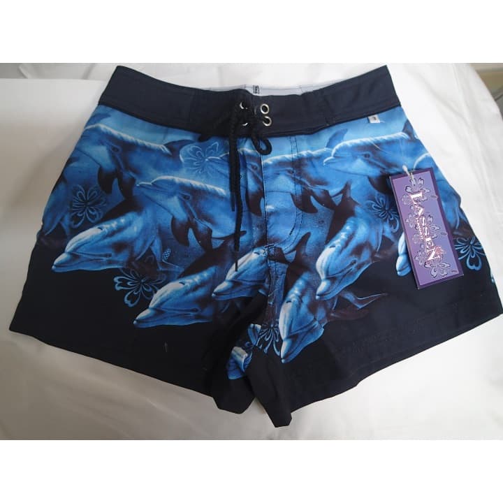 イルカ柄　スイム、サーフトランクス