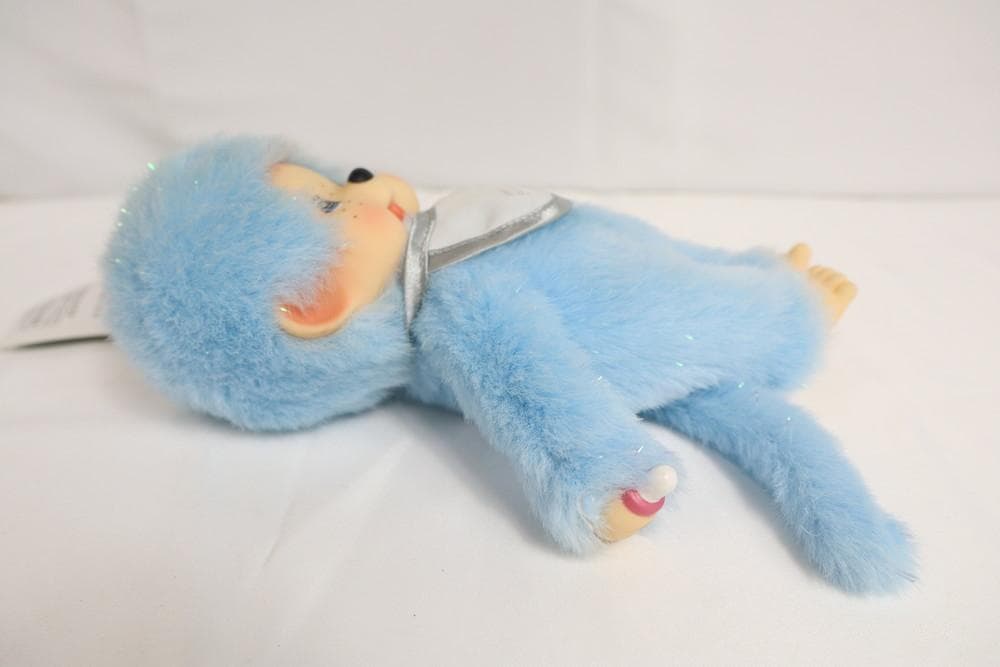 ◆モンチッチ 水色 スカイツリーVer. タグ付き キーホルダー 09399