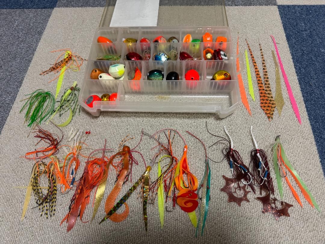 タイラバ27個セット ケース・ネクタイ6本 フック10セット