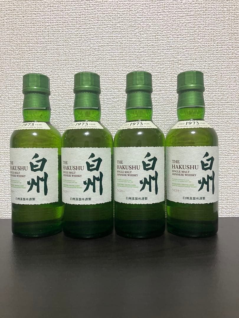 白州 シングルモルトウイスキー 180ml 43%×4本