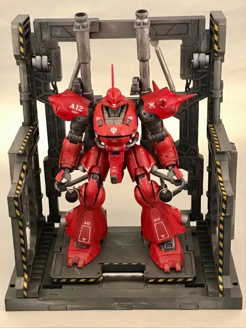 ガンプラ1/144赤いケンプファーHGモノアイLEDマグネット独立点灯ジャンク