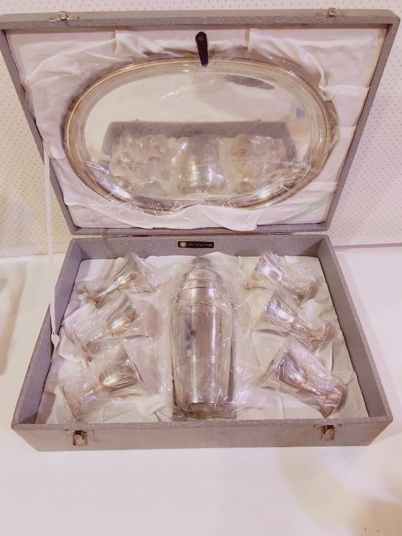 三越 アンティーク シェーカーとグラスセット