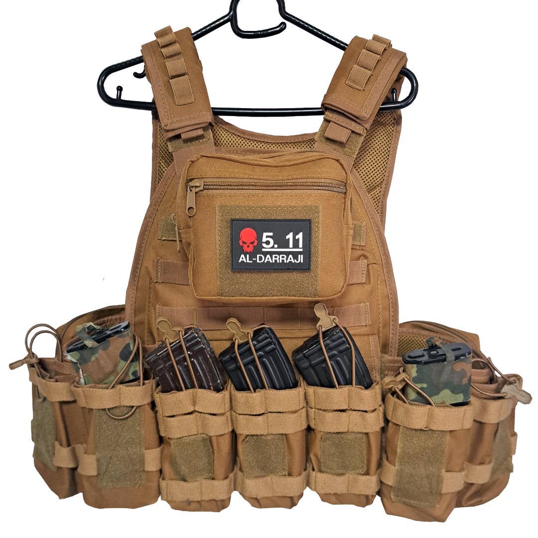 CNKFFブランド プレートキャリア ポーチ&ワッペン付き コヨーテブラウン