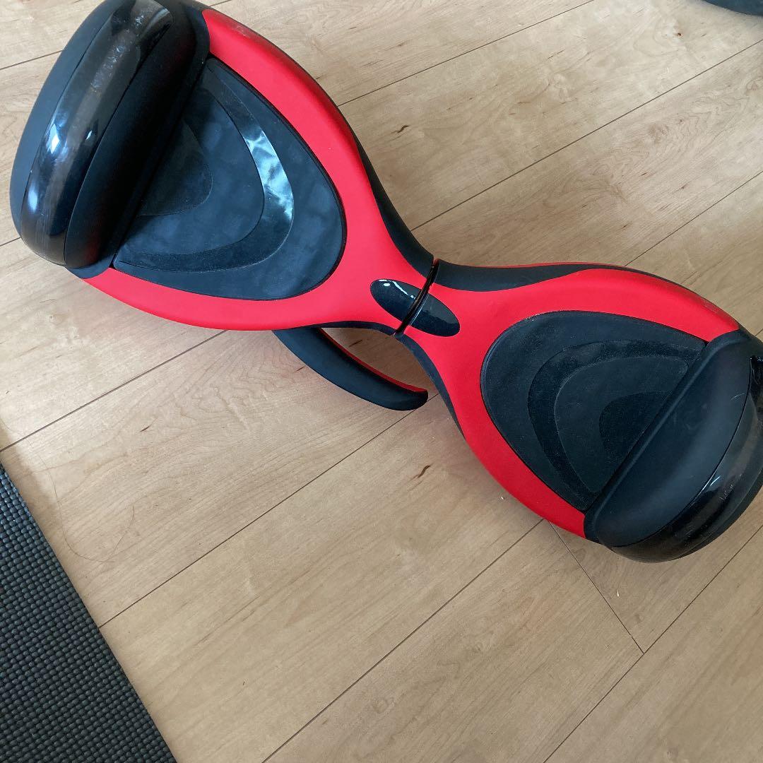 バランススクーター 電動ボード 電動スクーター ミニセグウェイ　赤×黒