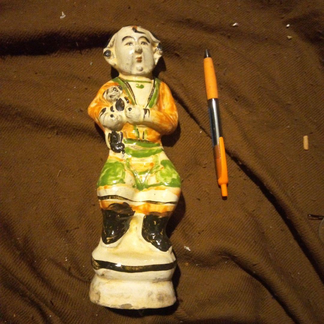 中国陶磁器　宋磁州窯　人形