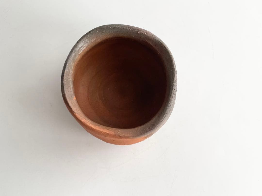 陶芸家　作家物　中村六郎　備前　酒呑　酒盃　ぐい呑　酒器　最上位作