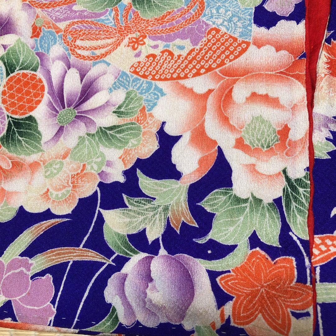 子供着物☆錦紗縮緬☆アンティーク着物☆正絹