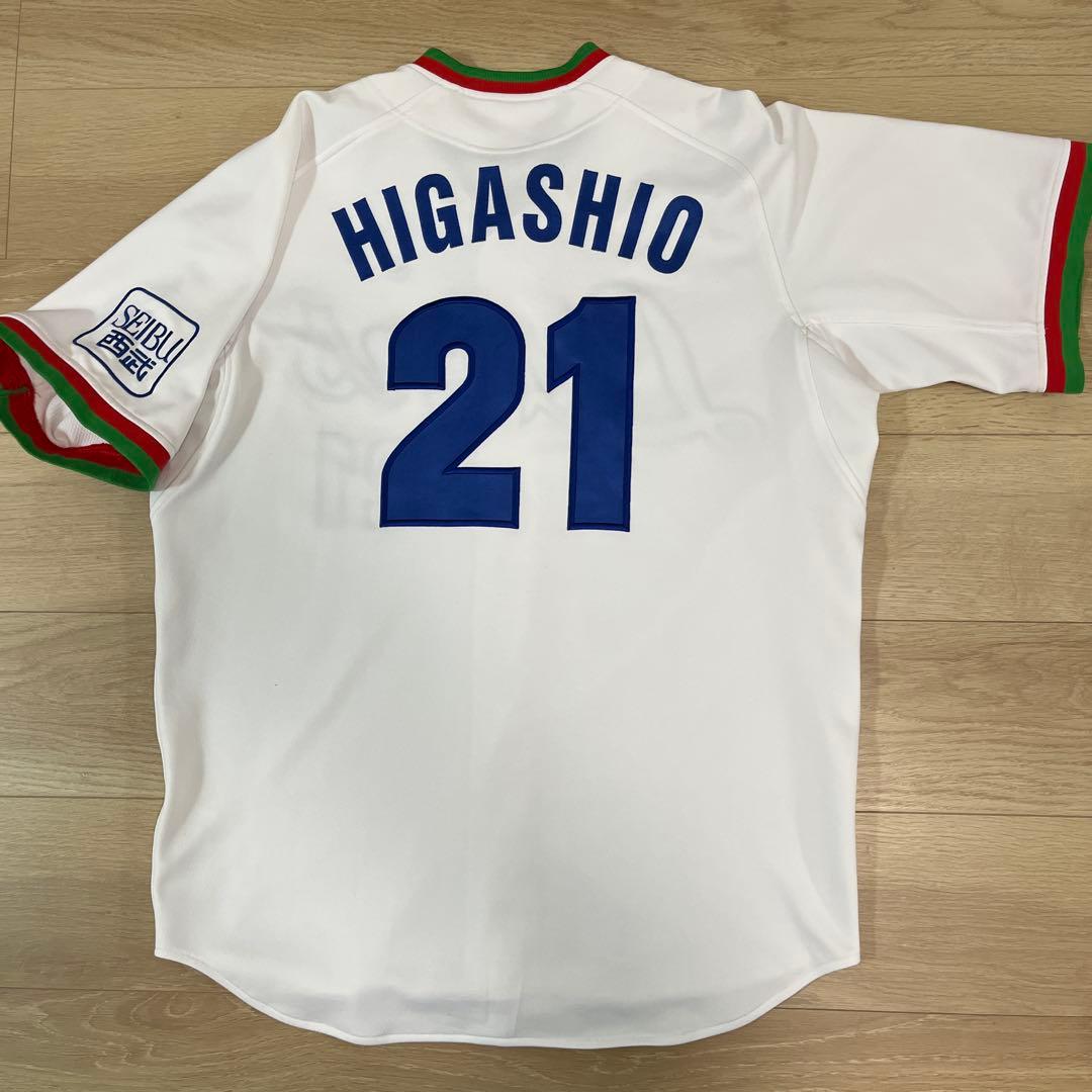 埼玉西武ライオンズ　東尾　刺繍ユニフォーム　NIKE ホームユニフォーム