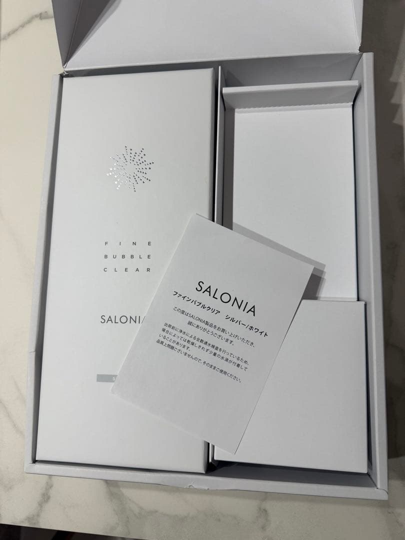 SALONIA ファインバブルクリア シャワーヘッド