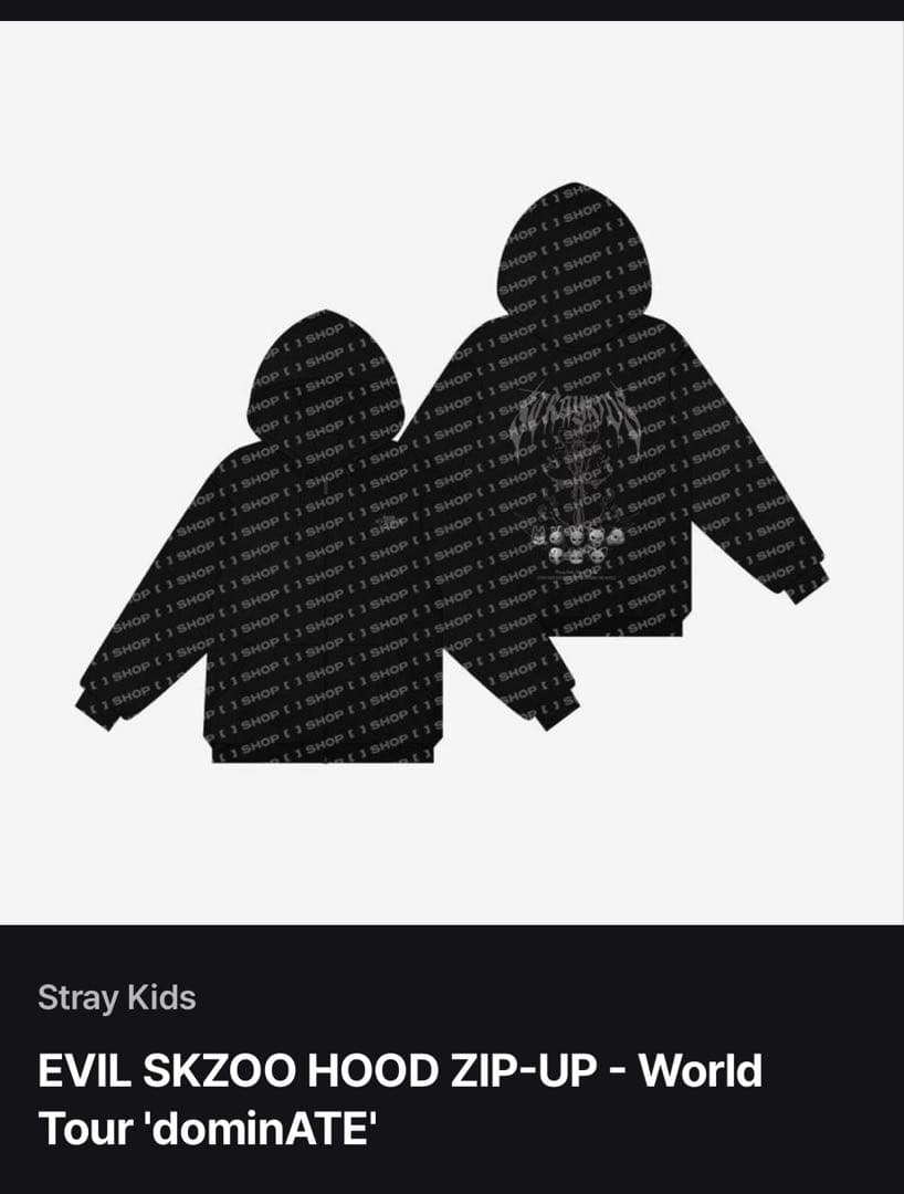 Straykids スキズ　domin ate 闇パーカー　フーディー