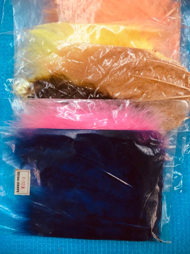 Fly fishing マテリアル 素材 タイイング　針　羽