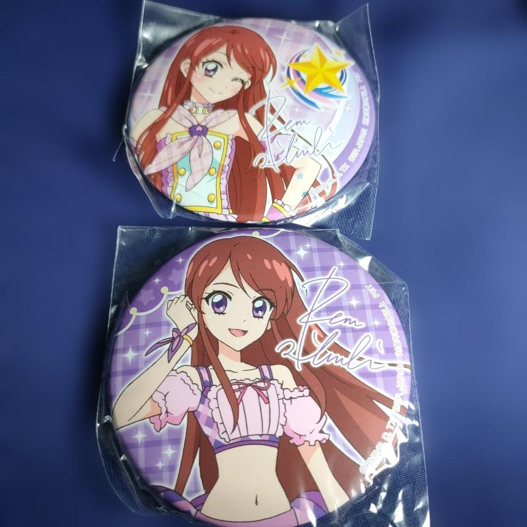 アイカツ　紫吹蘭　缶バッジ