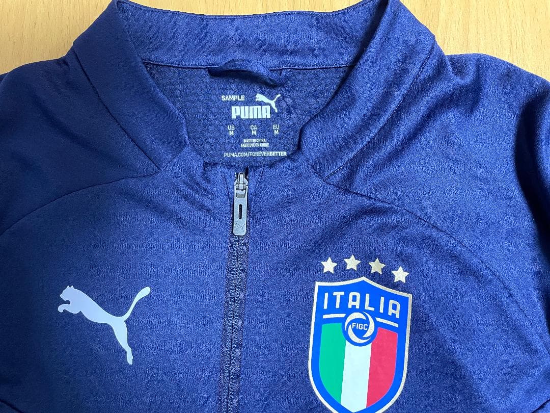 イタリア代表 2022 フルジップトレーニング上下 ネイビー 海外Ｍ 正規品