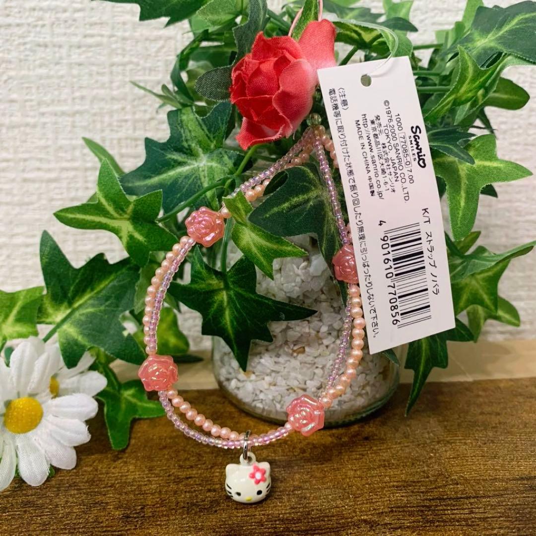 希少　ハローキティ　スズマスコット　ローズ　バラ　2000年製　タグ付き　レア