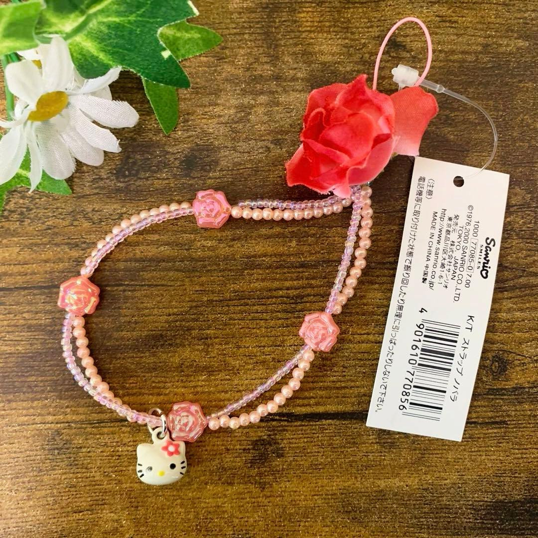 希少　ハローキティ　スズマスコット　ローズ　バラ　2000年製　タグ付き　レア