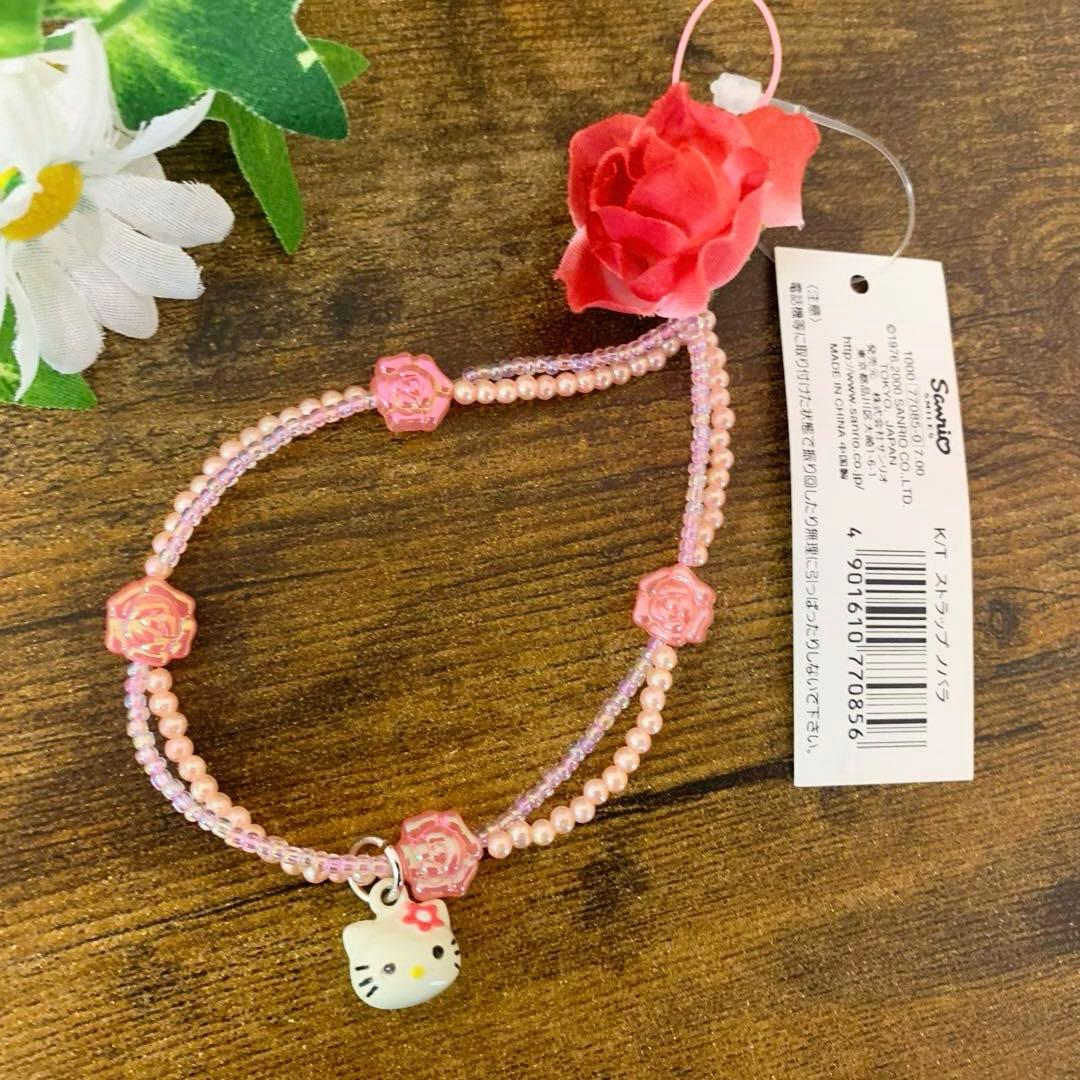 希少　ハローキティ　スズマスコット　ローズ　バラ　2000年製　タグ付き　レア