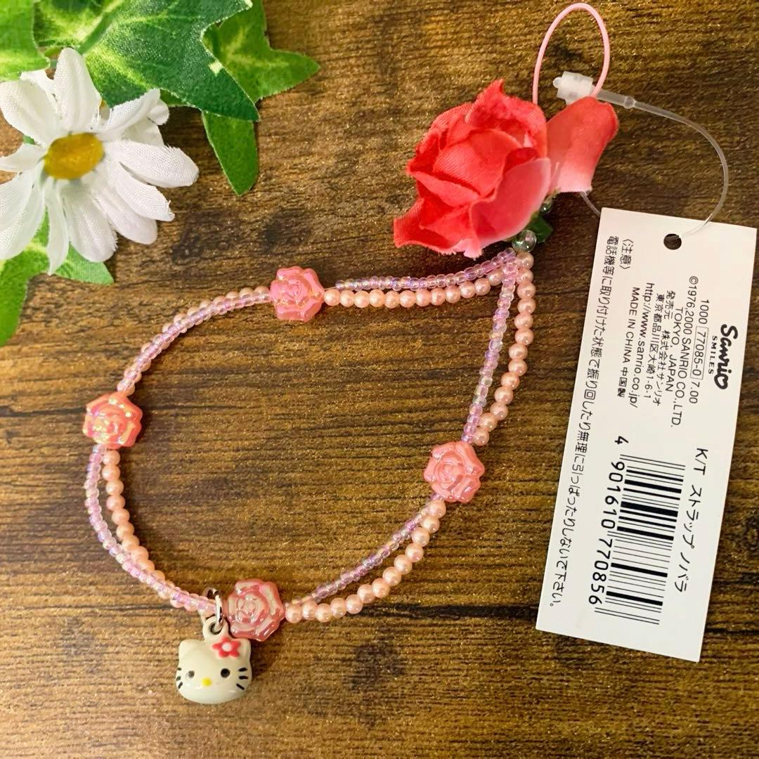 希少　ハローキティ　スズマスコット　ローズ　バラ　2000年製　タグ付き　レア