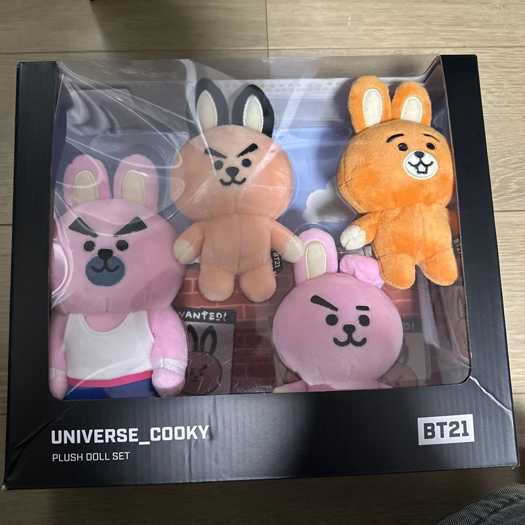 BTS BT21公式 ユニバース Cookiファミリー 家族 ぬいぐるみセット