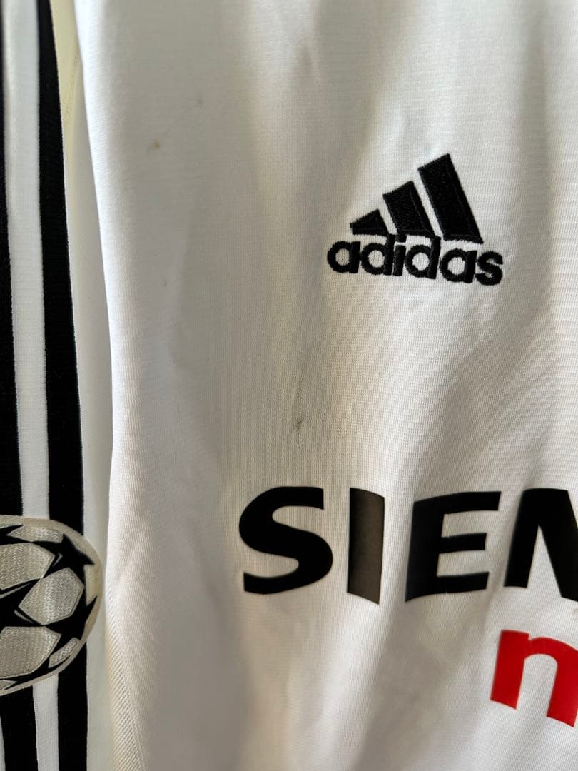 レアルマドリード 2004-2005 CLパッチ付長袖 ホーム ユニフォーム