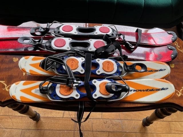 スノーブレードセット 赤とオレンジ