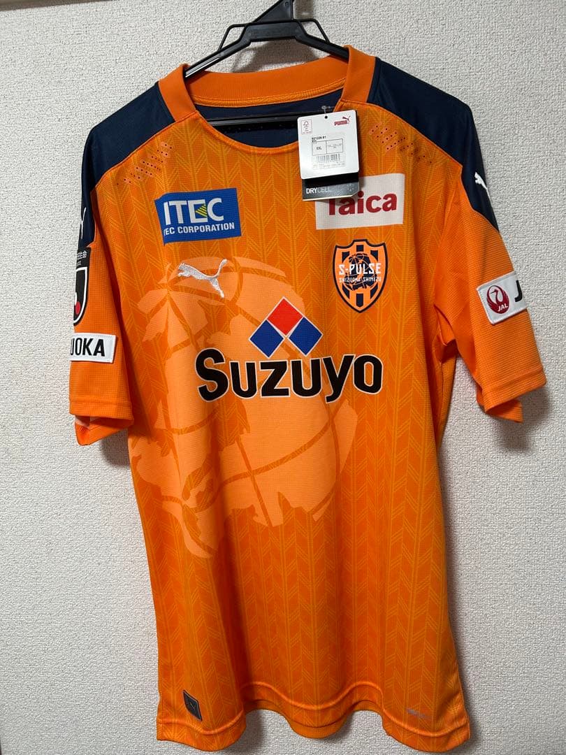 清水エスパルスユニフォーム2020モデルホーム＆サードXXL オレンジ　ネイビー