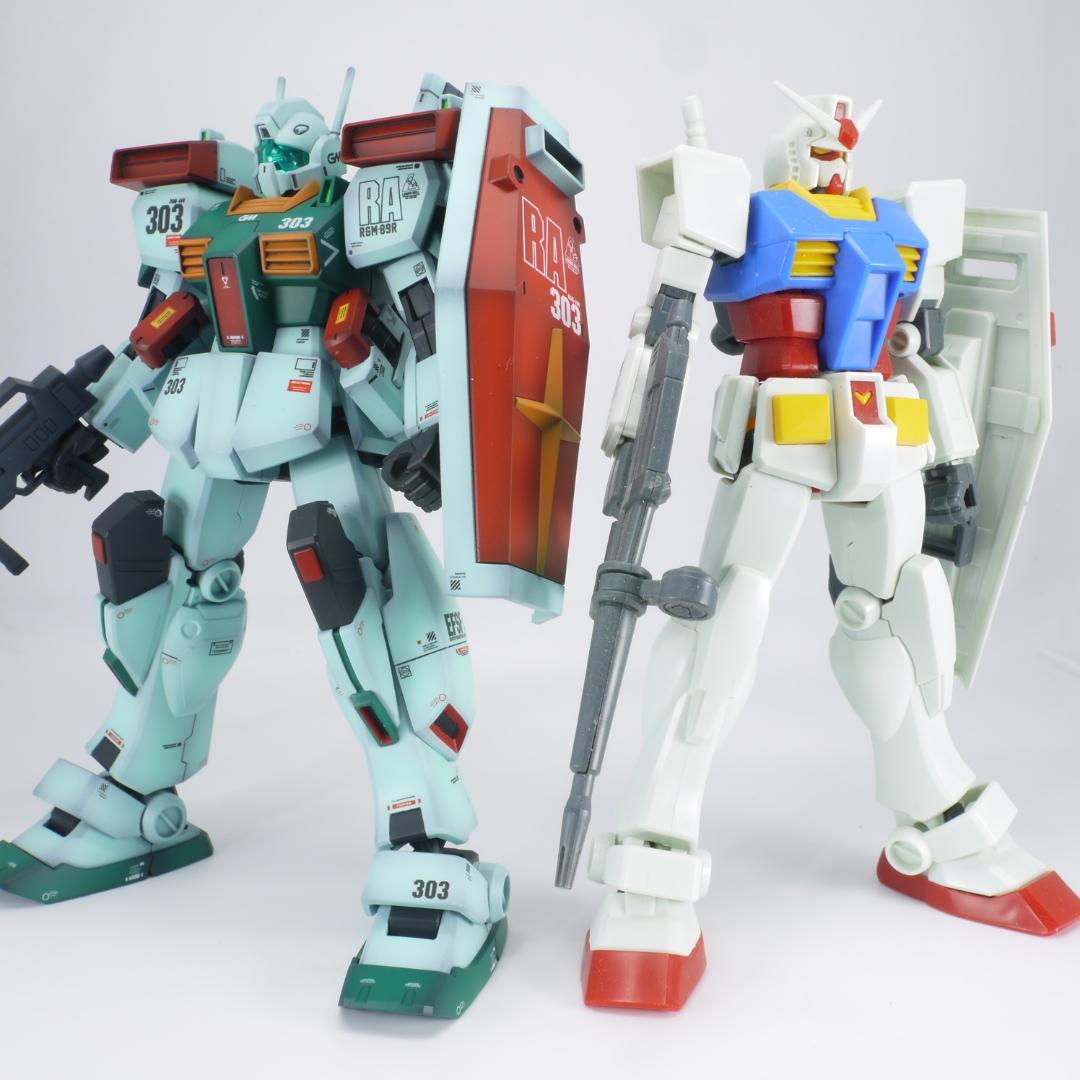ガンプラ　HG ジムⅢ①　全塗装　完成品