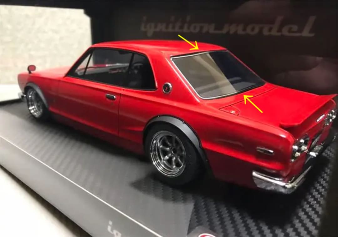 イグニッションモデル 1/18 スカイライン 2000 GT-R 難有り