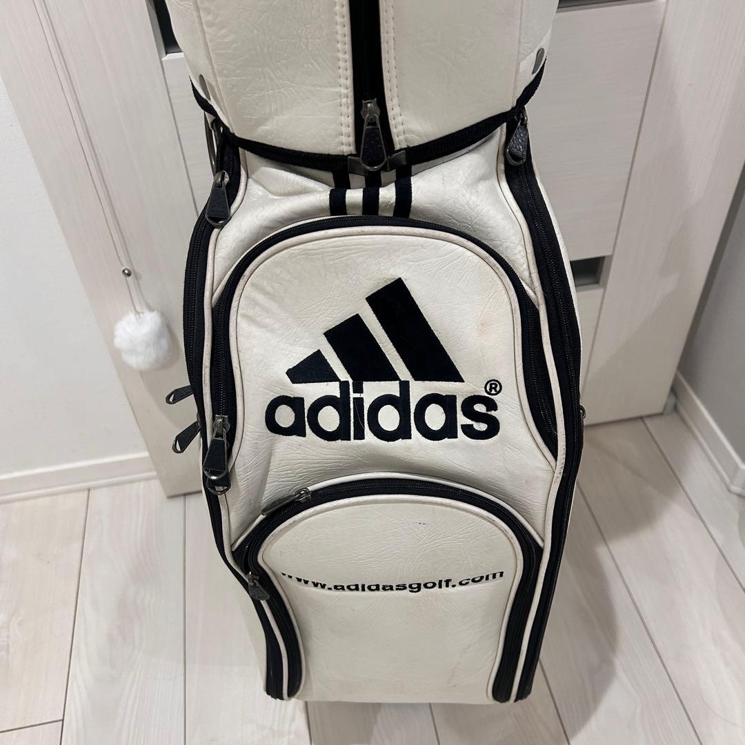 adidas キャディバッグ 白黒
