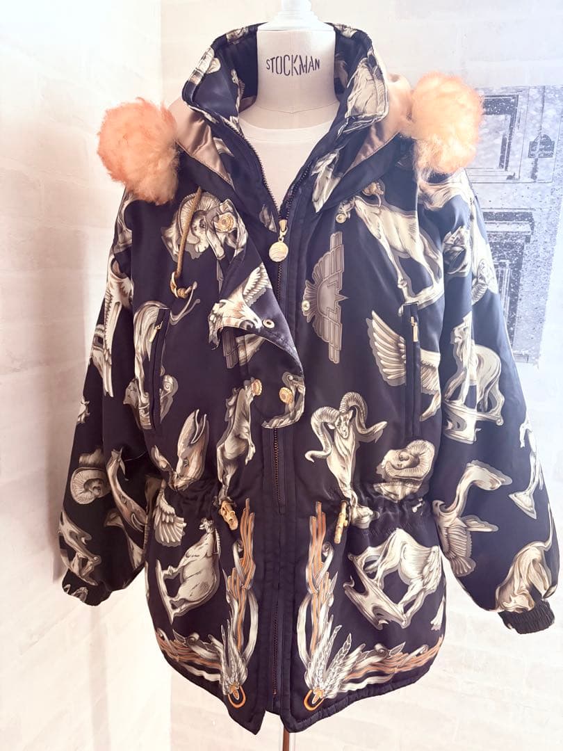 ケンショウアベ ムートンファー 中綿コート スキーウェア 山羊