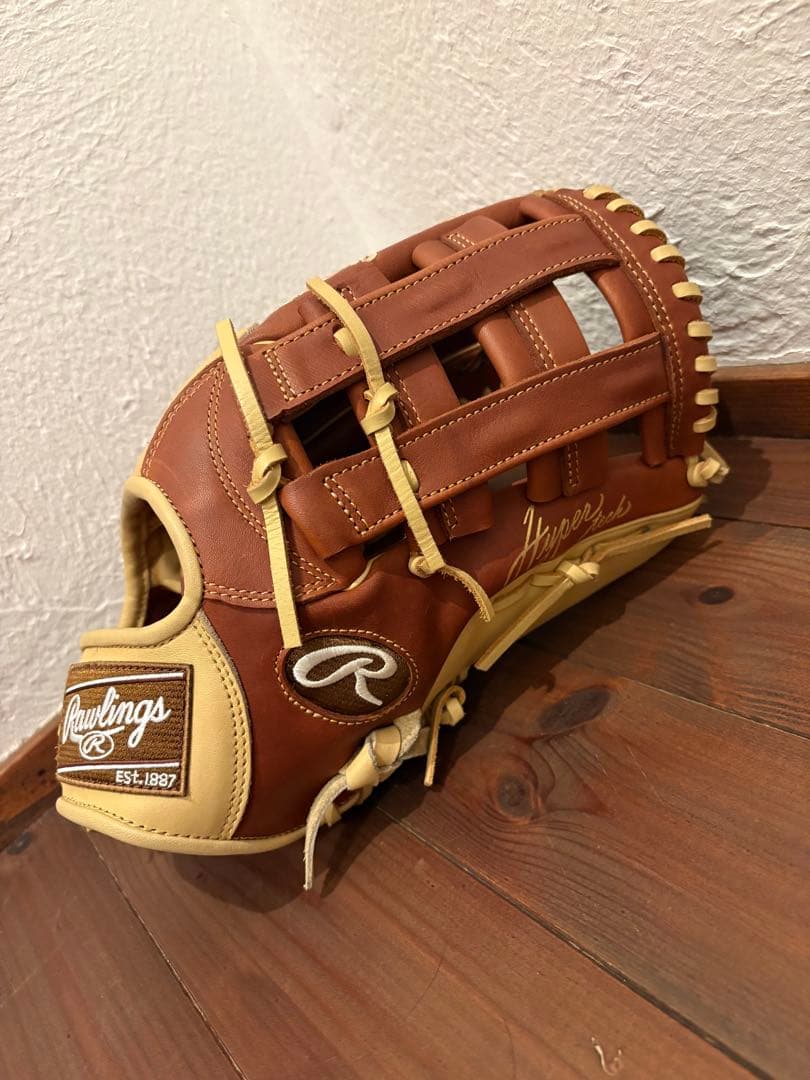 ローリングス HYPER TECH 右投用 ブラウン キャメル