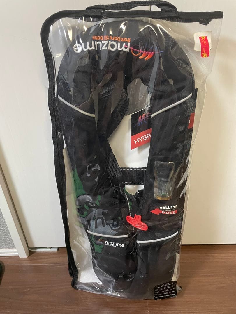 m*@様 膨張式　ライフジャケット　国土交通省型式認定 桜マーク印 付き　釣り