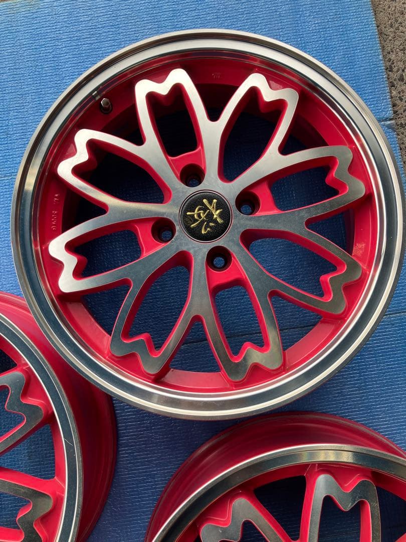 ※お値下げ中※軽自動車用中古アルミホイール４本セット R-PRIDE【和道・桜】