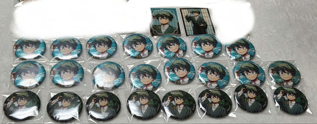 ヒロアカ 花やしき 緑谷 缶バッジ