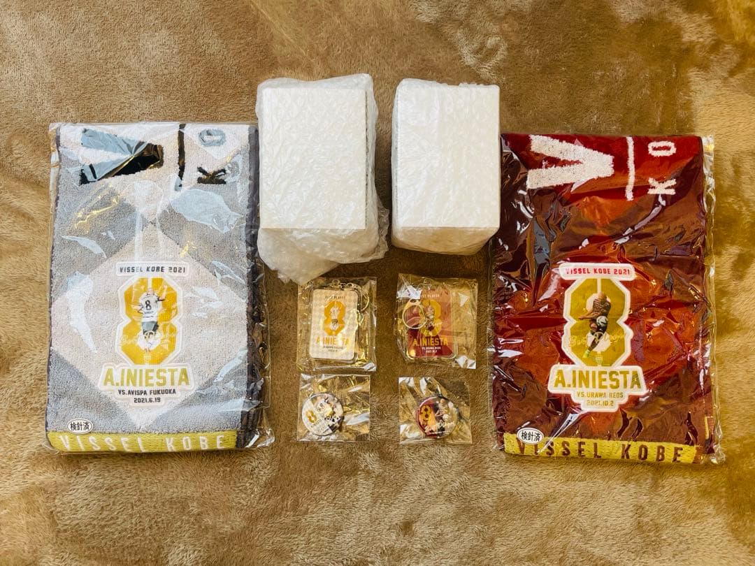 新品未使用【イニエスタ選手】2021勝利時ヴィクトリーグッズ/ヴィッセル神戸