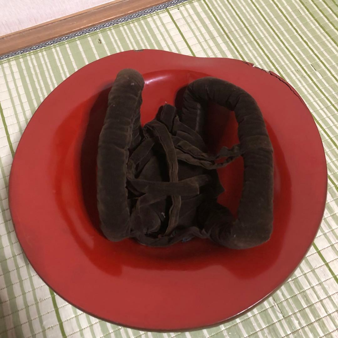 かず様用　陣笠　サムライ　武具　帽子　戦国　家紋　工芸品　骨董品