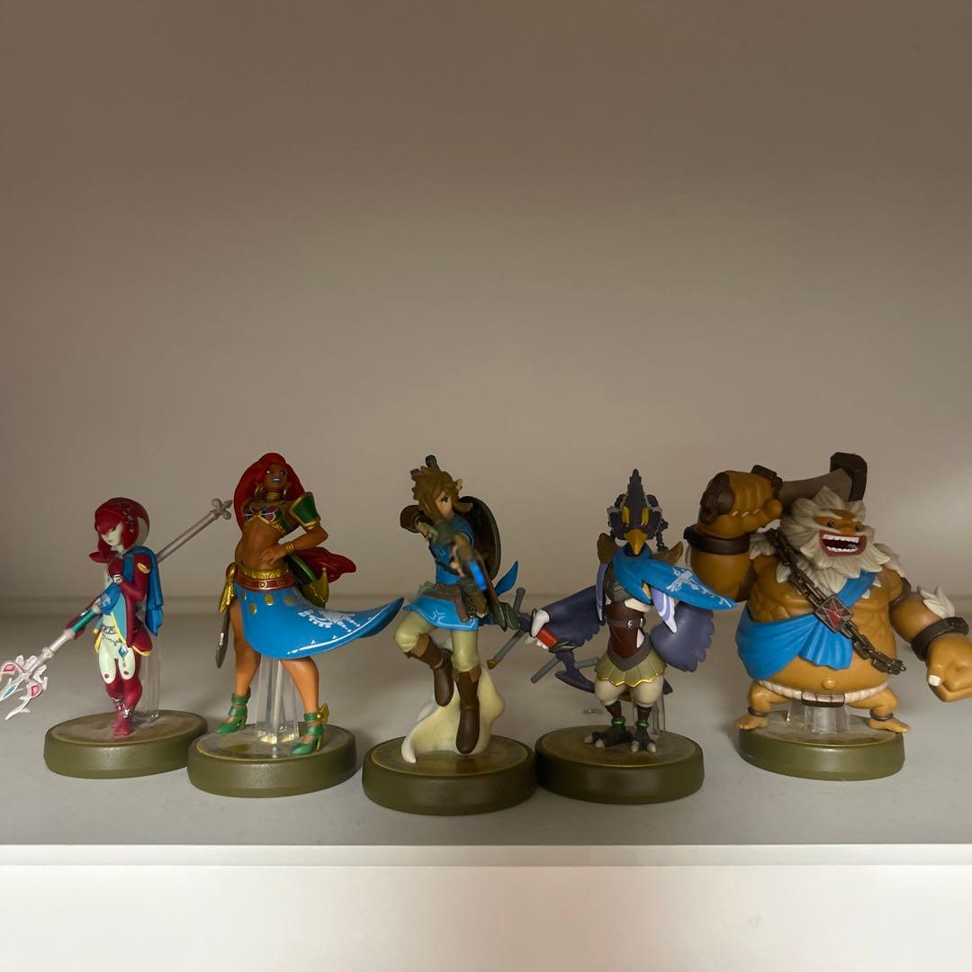ゼルダの伝説　ブレスオブザワイルド　英傑　アミーボ　五人セット