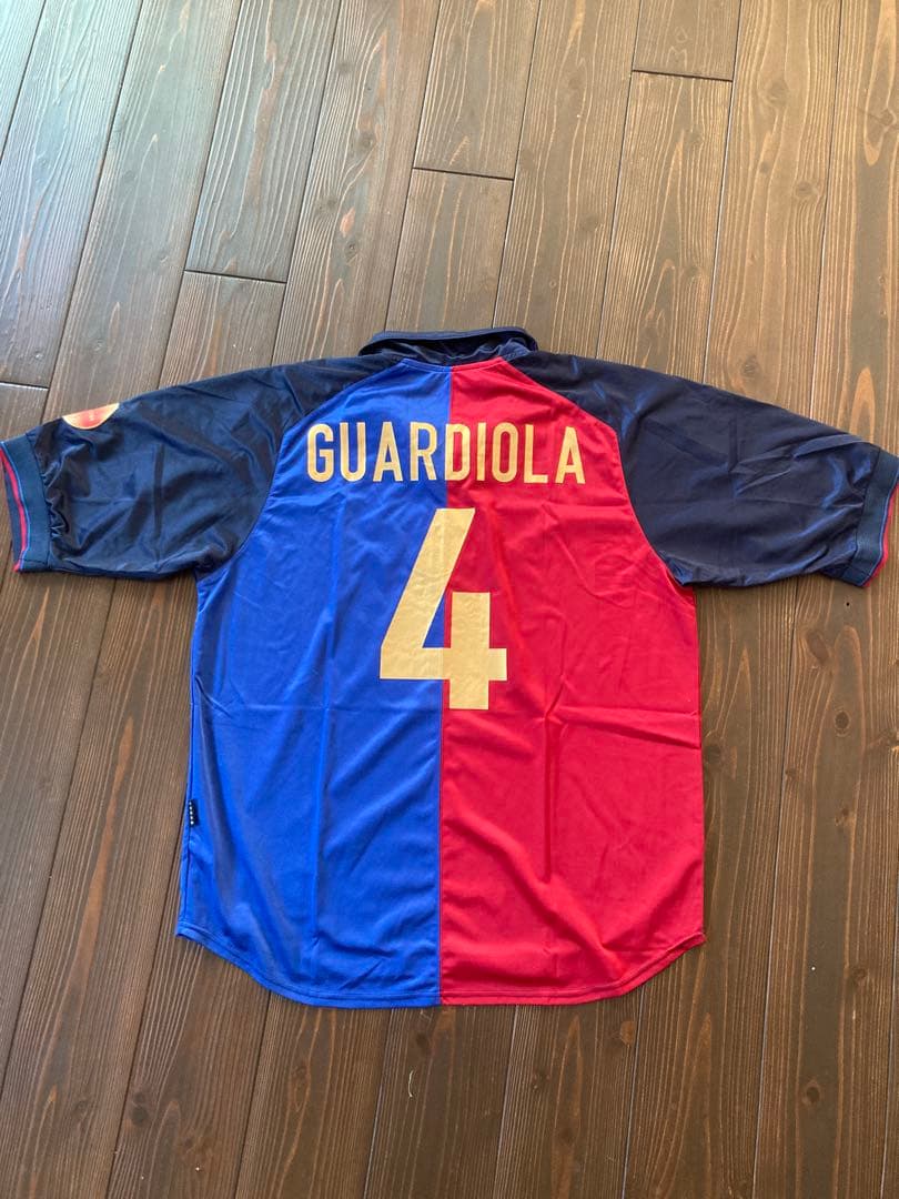 当時物！100周年FCバルセロナ GUARDIOLA 4 XLユニフォームシャツ