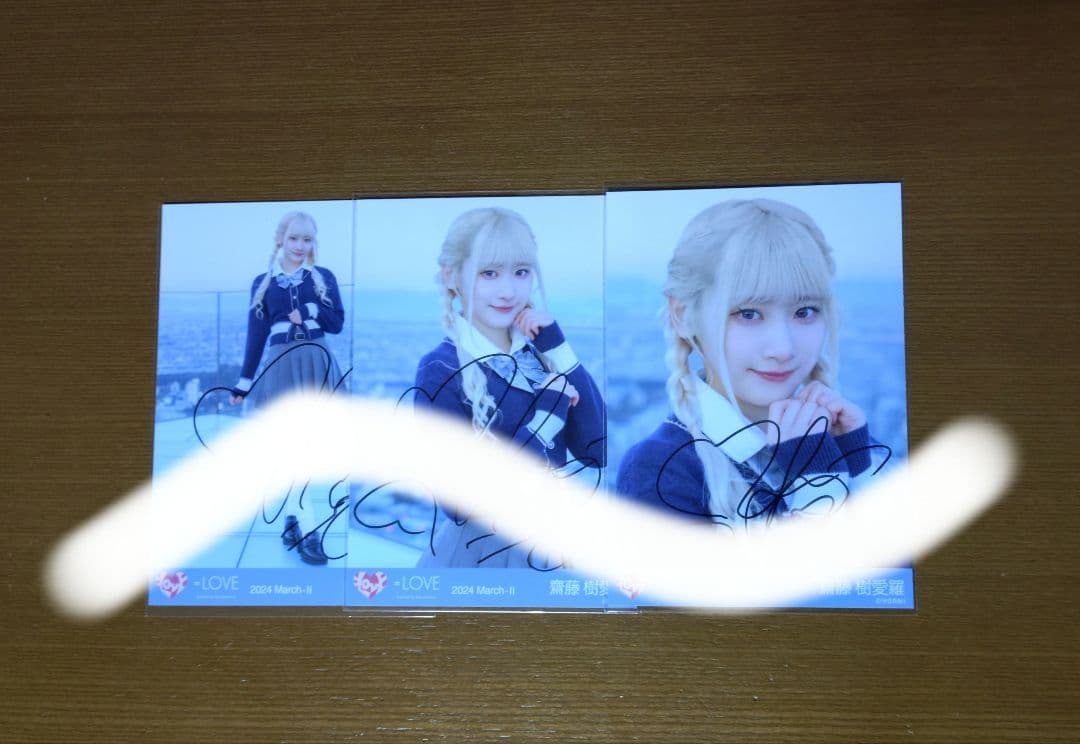 れ*ん様 イコラブ　生写真　齋藤樹愛羅ちゃん　呪って呪ってジャケ写　直筆コンプ