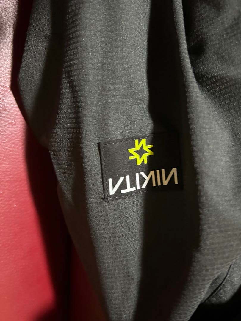 NIKITA フード付きジャケット Sサイズ ブラック/グレー