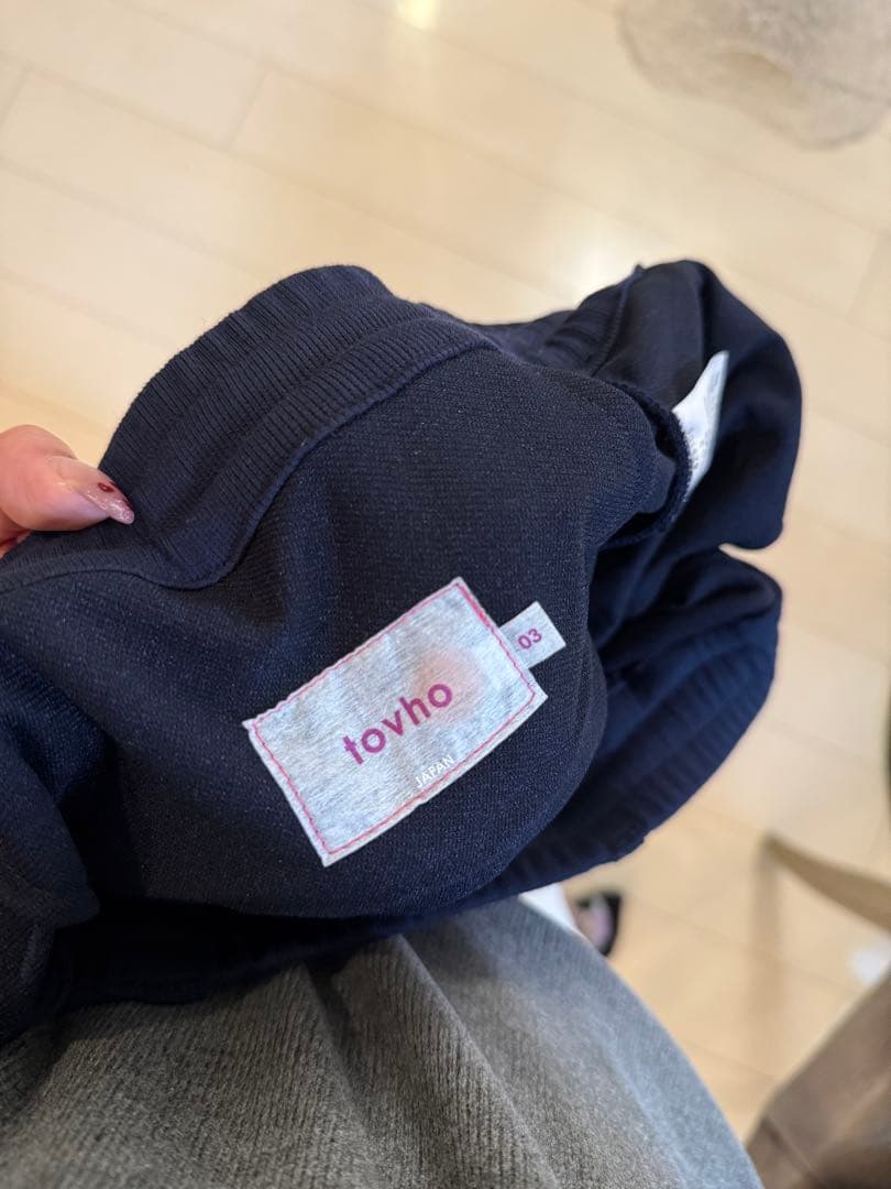 tovho ネイビー ホワイト スウェットパンツ
