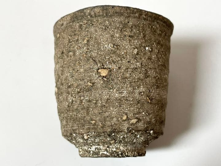 作家物　陶芸家　作者不明　炻器　酒器　酒盃　筒盃　ぐい呑　加守田章二