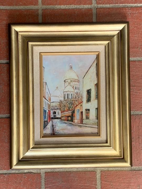 大幅値下げしました！モンマルトルのサクレクール　額縁付　モーリス・ユトリロ